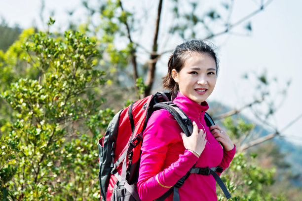 美丽的徒步旅行者