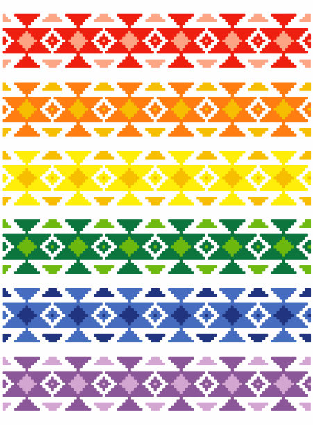 抽象几何四方连续图