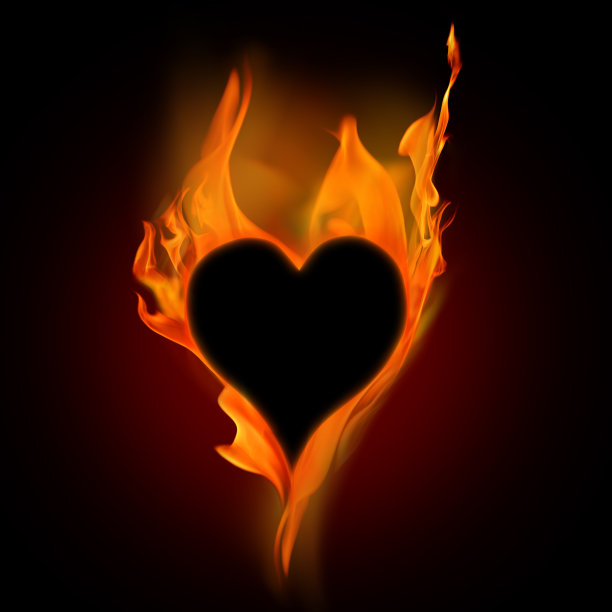 燃烧的火焰爱心