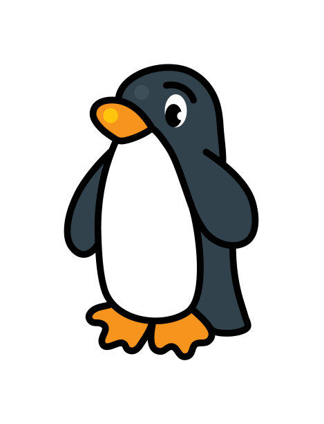 企鹅卡通logo