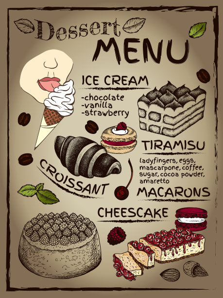 蛋糕甜甜圈海报