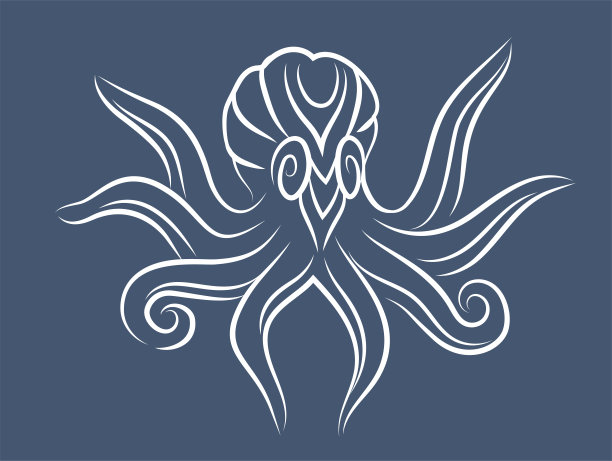 卡通章鱼logo