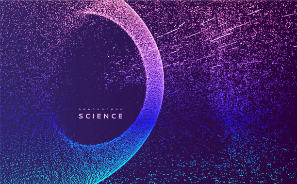 繁星点点蓝色动态宇宙