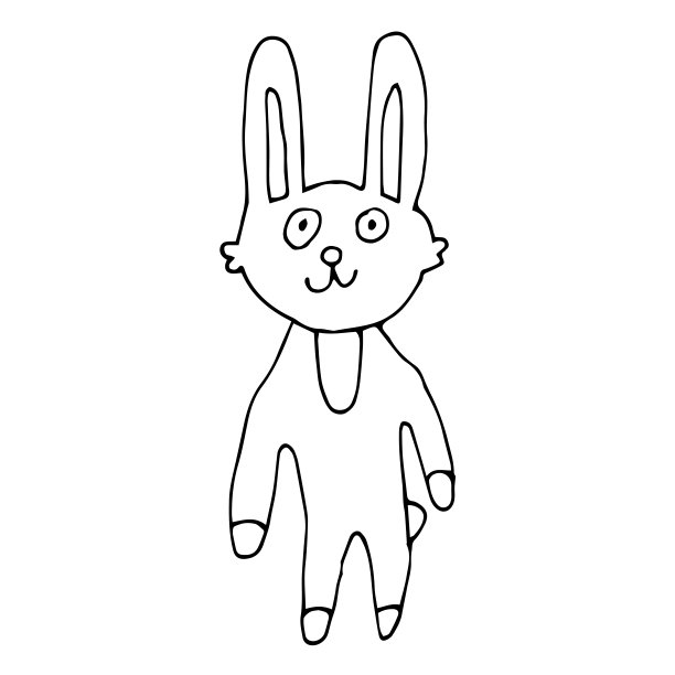 可爱卡通兔子贴纸