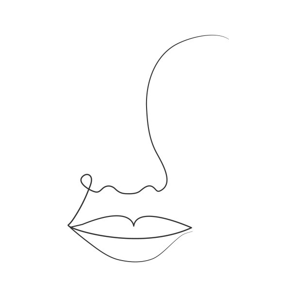 嘴唇logo设计