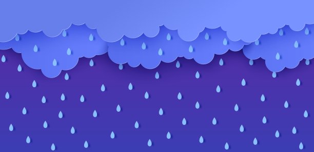 雨水插画海报