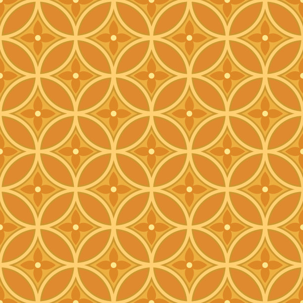 精美圆形花纹图案素材