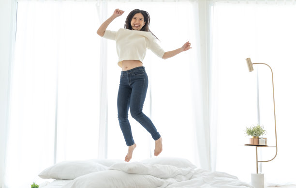 leaping