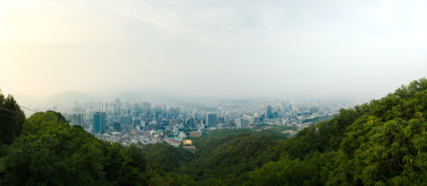 首尔市区鸟瞰