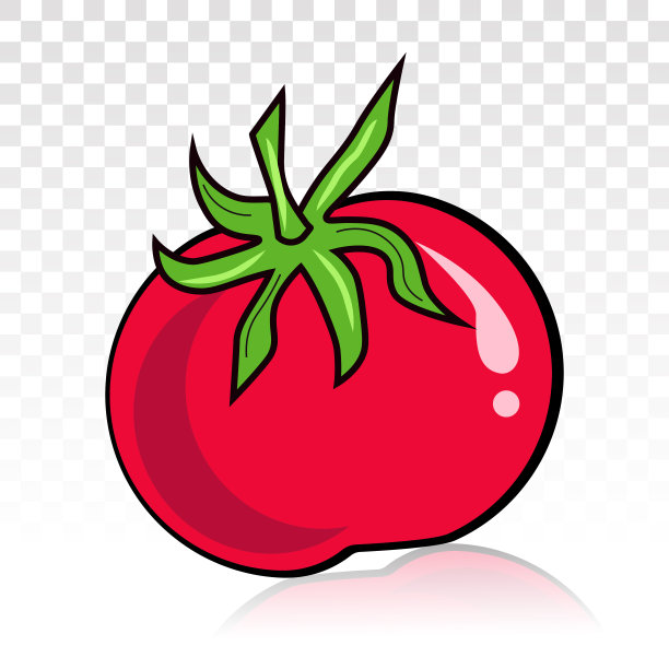 卡通西红柿,可爱小番茄