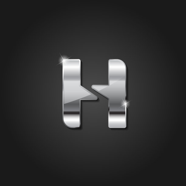 logo设计,字母h