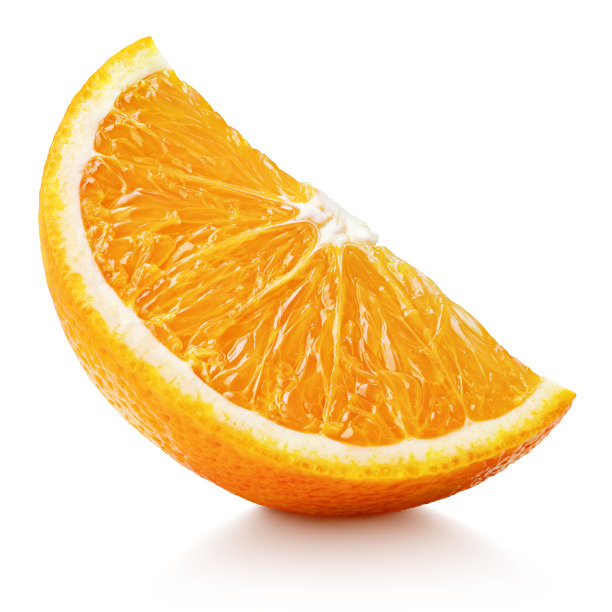 橙子切开特写