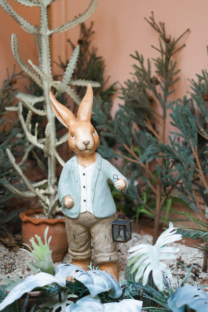 兔子摆设雕塑