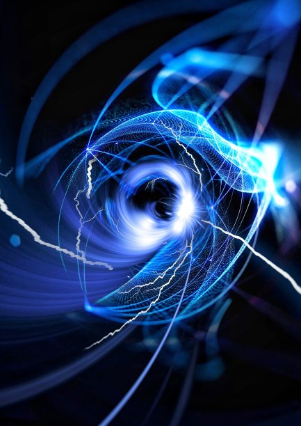 蓝红色科技互联网背景