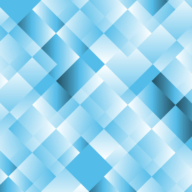 蓝色科技立体几何背景海报