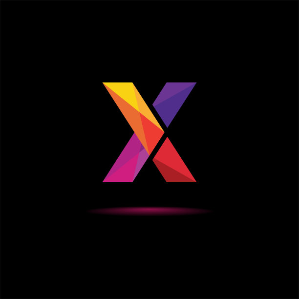 x字母logo设计