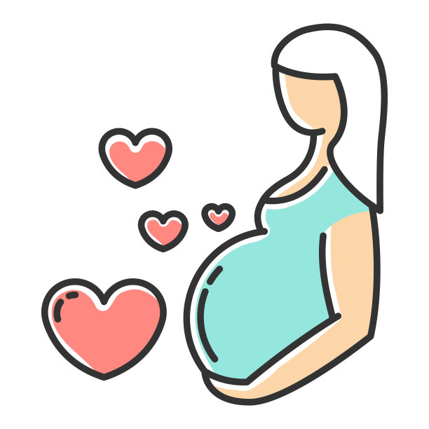 女人婴儿logo