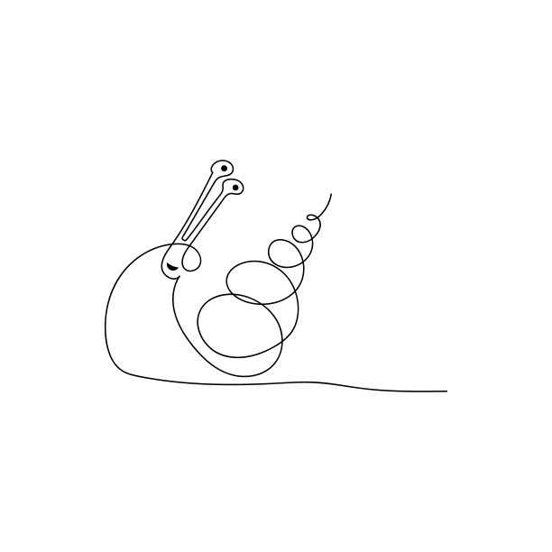 蜗牛插画