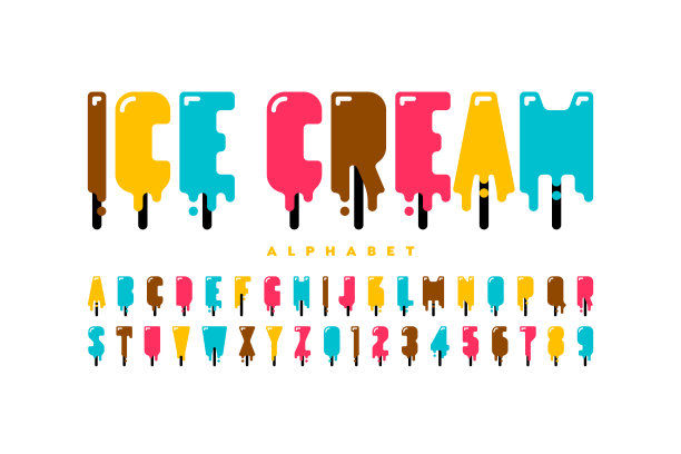 冰淇淋字体