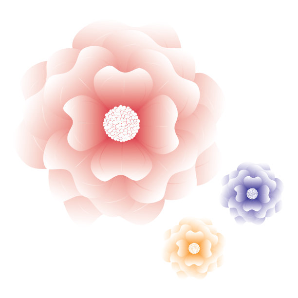 花瓣花卉logo