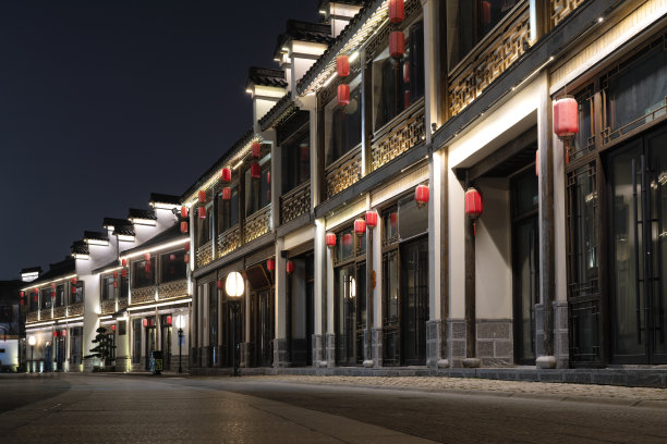 中式建筑街区