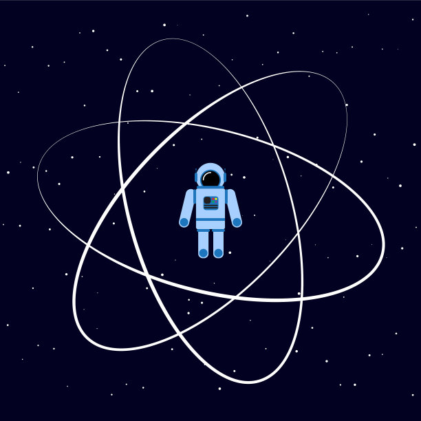 扁平化太空星球元素icon
