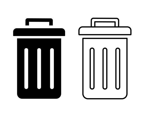 垃圾桶 垃圾分类 图标