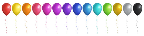 紫粉色气球派对