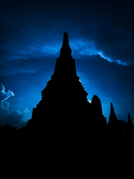 蓝天下的寺庙