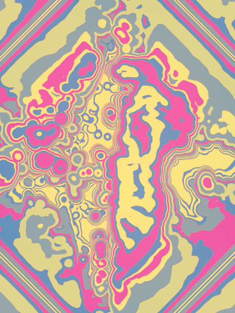 炫彩流动的火焰抽象图案