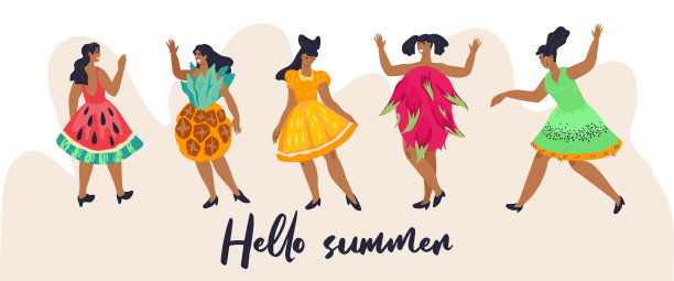 夏季女装连衣裙海报