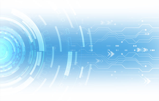 浅蓝色商务科技背景