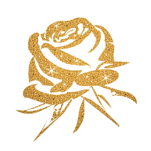 金色玫瑰底纹