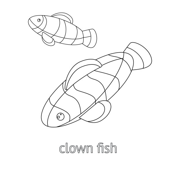 海底世界鱼群卡通插画