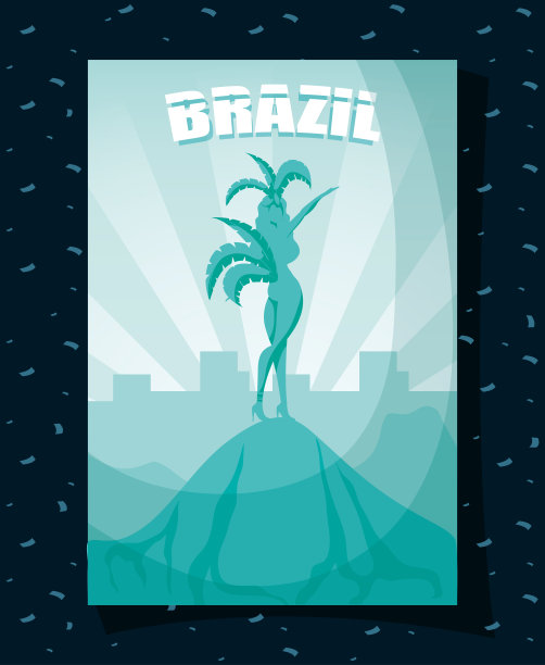 巴西利亚旅游海报广告