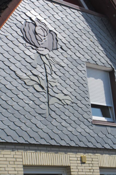 现代建筑墙面装饰花纹特写