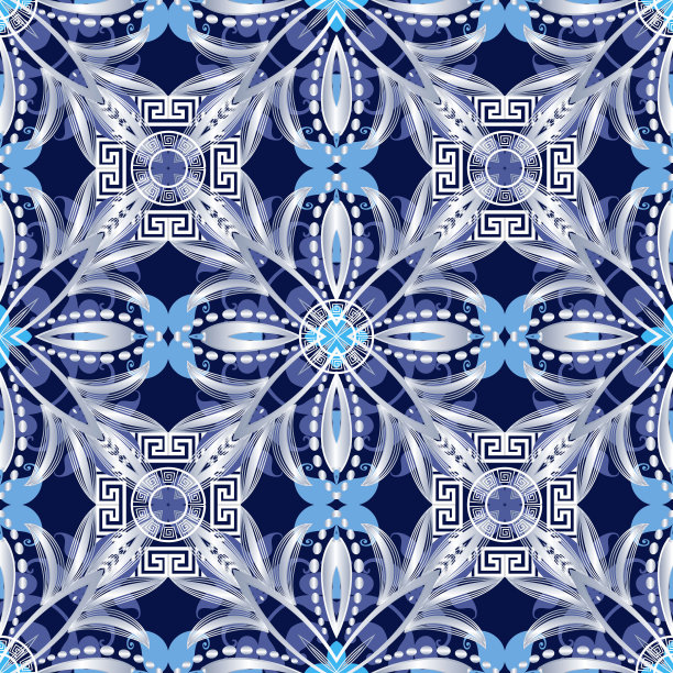 精美圆形花纹图案素材