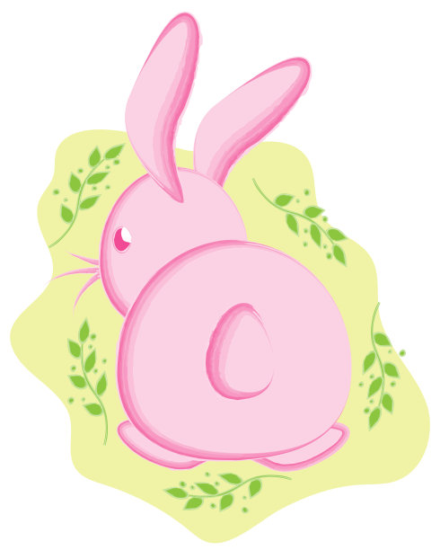 卡通可爱兔兔贴纸