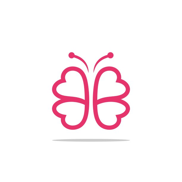 标志设计,简洁logo,翅膀,蝴蝶