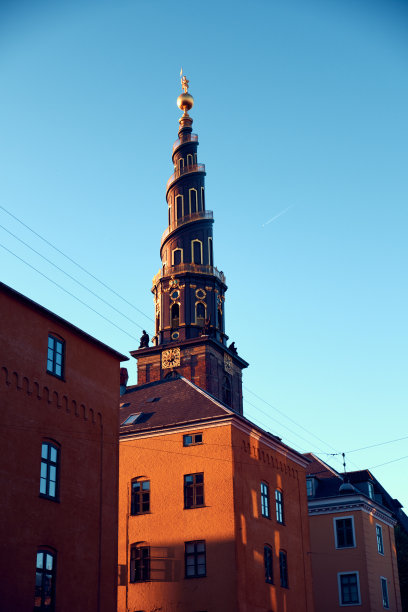 丹麦哥本哈根建筑尖顶