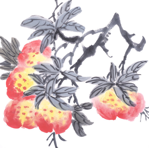 水蜜桃书法字