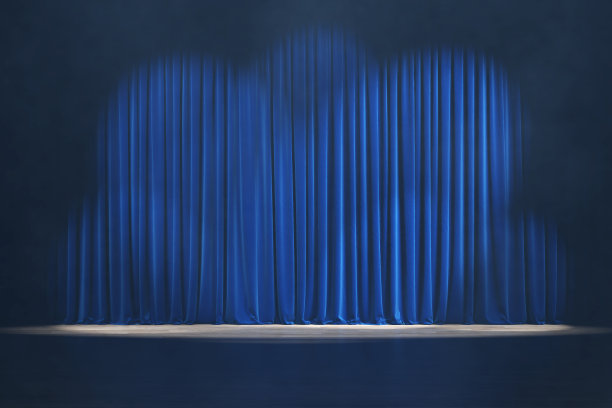 颁奖仪式 蓝色舞台背景
