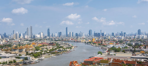 曼谷市区风景,曼谷鸟瞰