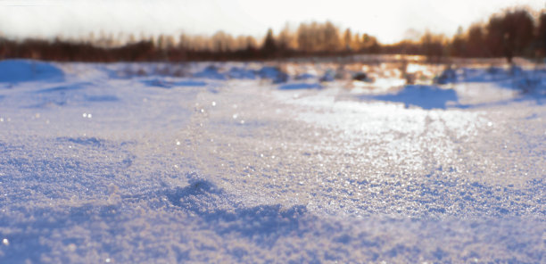 雪地阳光