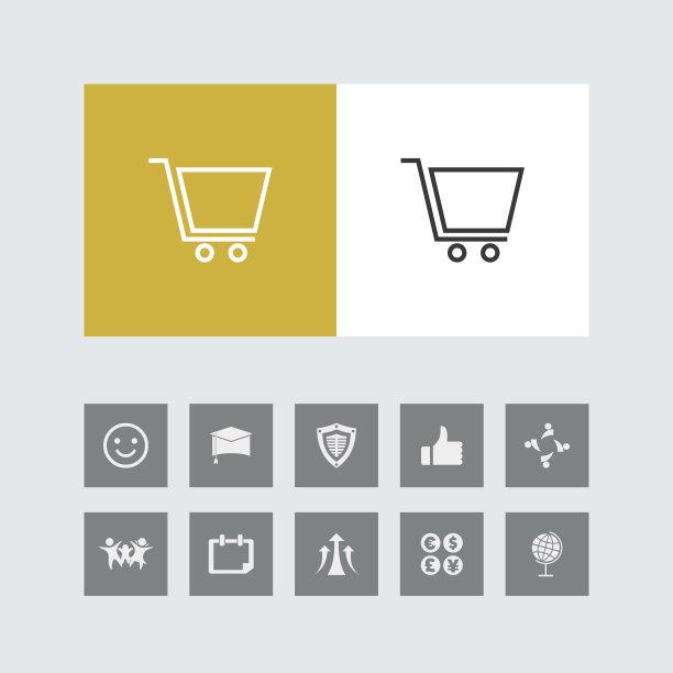 电子商务购物图标icons