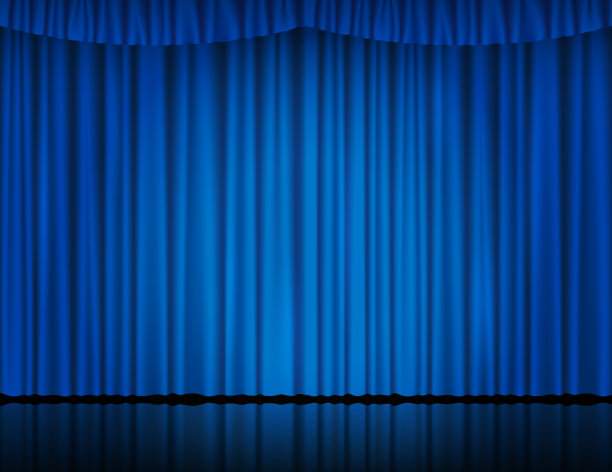 颁奖仪式 蓝色舞台背景