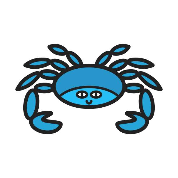 青蟹插画