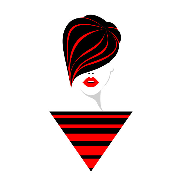 抽象人物矢量标志logo