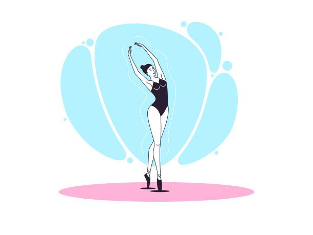 芭蕾舞插画