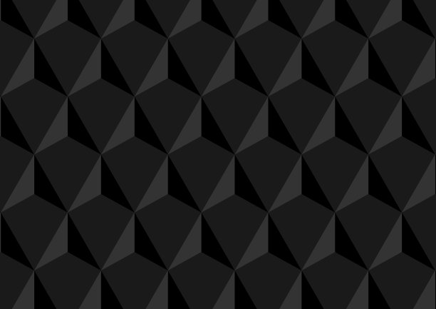 黑色立体几何抽象拼接底纹背景